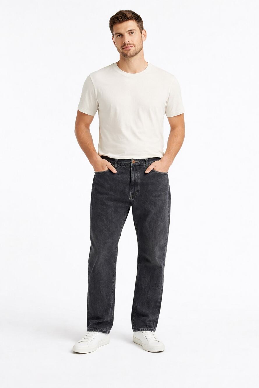 Banana Republic Vintage Straight Black Jeans Mens 36x32 100% Cotton Workwear